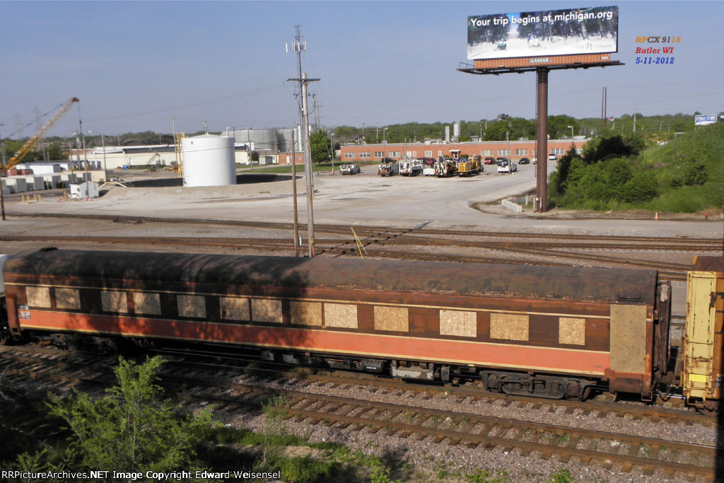 Former Amtrak 2380, nee-SP 9118 4-4-2 sleeper awaits makeover @ Avalon Rail.